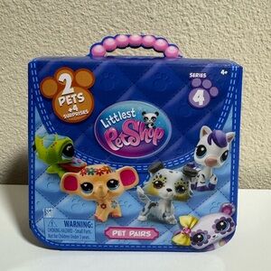 Littlest Pet Shop Series 4 G7 Pet Pairs Monkey #244 and Elephant #243